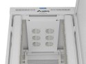 Szafa instalacyjna rack stojąca 19" 47U 800x1200 szara drzwi perforowane LCD ( flat pack) V2
