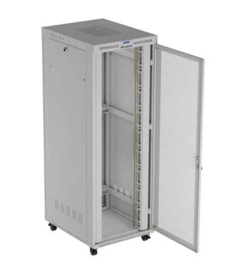 Szafa instalacyjna rack stojąca 19" 47U 800x1200 szara drzwi perforowane LCD ( flat pack) V2 Szafa instalacyjna rack stojąca 19" 47U 800x1200 szara drzwi perforowane LCD ( flat pack) V2