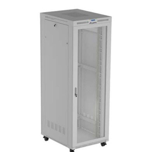 Szafa instalacyjna rack stojąca 19" 47U 800x1200 szara drzwi perforowane LCD ( flat pack) V2 Szafa instalacyjna rack stojąca 19" 47U 800x1200 szara drzwi perforowane LCD ( flat pack) V2