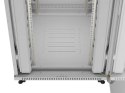 Szafa instalacyjna rack stojąca 47U 800x1000 szara drzwi przeszkolne LCD ( flat pack) V2