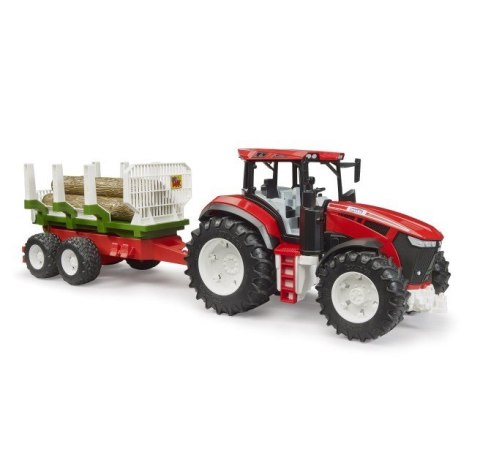 Traktor z przyczepą do drewna Traktor z przyczepą do drewna