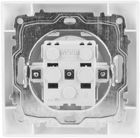 Gniazdo pojedyncze VCX LC 07 Biały