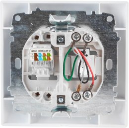 Gniazdo telefoniczno-komputerowe VCX LC 42 Biały