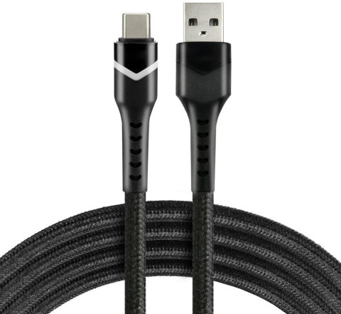 KABEL USB / USB-C RGB LED everActive CBB-1CBR 100cm 3A