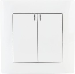 Łącznik podwójny z podświetleniem VCX LC 04 Biały