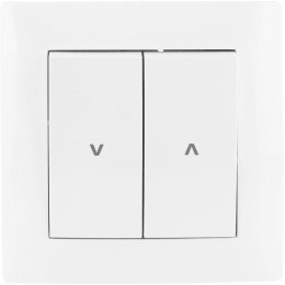 Łącznik żaluzjowy pojedynczy (dwuklawiszowy) VCX LC 12 Biały