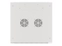 Szafa instalacyjna wisząca 19'' 12U 600X600mm szara (drzwi szklane)