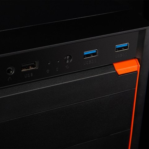 Obudowa komputerowa J23 midi tower ATX USB 3.0 x 2 Czarna Obudowa komputerowa J23 midi tower ATX USB 3.0 x 2 Czarna