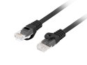 Patchcord kat.6 UTP LSZH CU 1m czarny fluke passed
