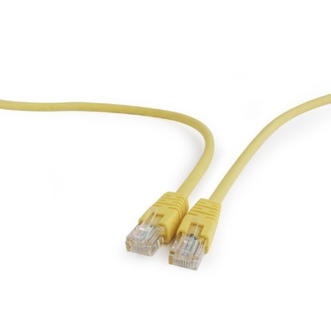 Patch cord kat.5e osłonka zalewana 0.5M żółty Patch cord kat.5e osłonka zalewana 0.5M żółty