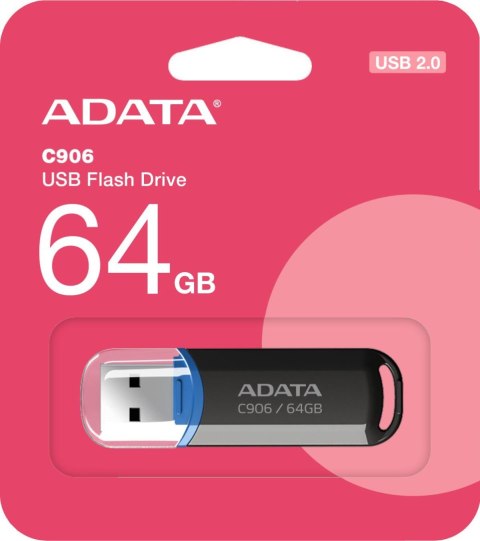 Adata Pendrive C906 64GB USB2.0 czarne Adata Pendrive C906 64GB USB2.0 czarne