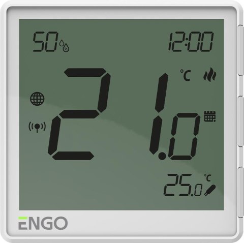 ENGO Controls EONE-230W - Regulator temperatury, 230V, biały, Internetowy, podtynkowy, ZigBee