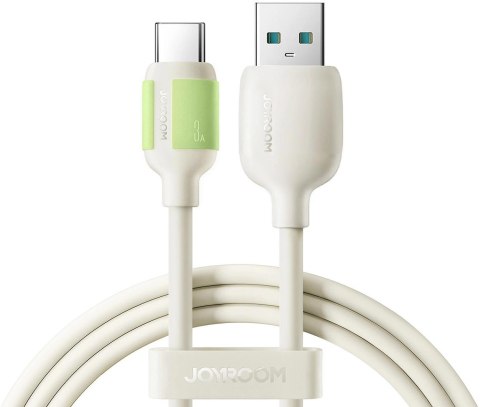 Kabel Joyroom S-A53 3A USB-A - USB-C z fluorescencyjną końcówką 1,2 m - beżowy