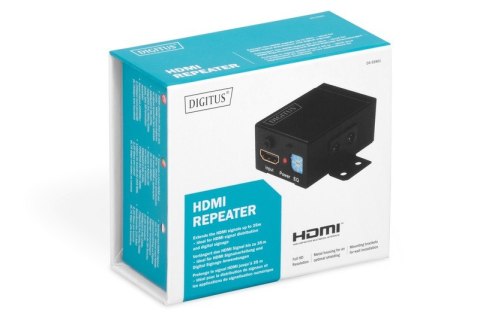 Wzmacniacz sygnału/Repeater HDMI do 35m, 1080p 60Hz FHD 3D, HDCP passthrough Wzmacniacz sygnału/Repeater HDMI do 35m, 1080p 60Hz FHD 3D, HDCP passthrough