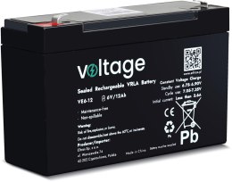 Akumulator AGM Voltage 6V 12Ah VE6-12 (Żywotność 6-9 lat)