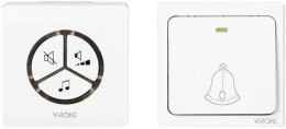 Dzwonek bezprzewodowy VIRONE DB-3 bezbateryjny przycisk,learning system,80m