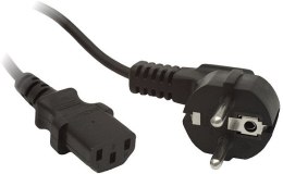 KABEL ZASILAJĄCY CEE 7/7 IEC 320 C13 1.8M WTYCZKA KĄTOWA Lanberg