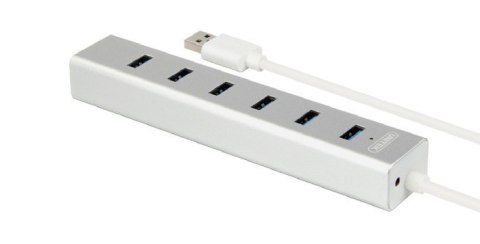 HUB 7 x USB3.0 Aluminium z zasilaczem; Y-3090 HUB 7 x USB3.0 Aluminium z zasilaczem; Y-3090