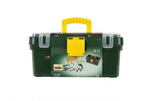 Skrzynka z narzędziami i wkrętarką Bosch