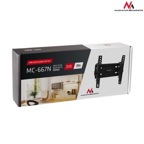 Uchwyt do telewizora 23-42 cale MC-667N czarny, do 25kg, max VESA 200x200 Uchwyt do telewizora 23-42 cale MC-667N czarny, do 25kg, max VESA 200x200
