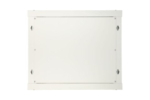 Szafka wisząca rack 12U 600x600 szara metalowe drzwi