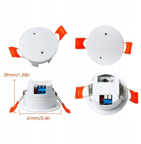 OXT Czujnik radar obecności jasności 230V ZigBee TUYA