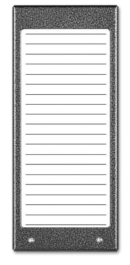 ACO CDN-17N GR Podświetlany panel listy lokatorów (ok. 17 wpisów)