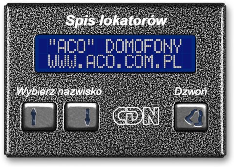ACO CDN-230E BR Elektroniczny spis lokatorów brąz