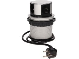 Gniazdo meblowe, OR-AE-1341 wysuwane z blatu 4x250V AC z przewodem 1,5m ORNO