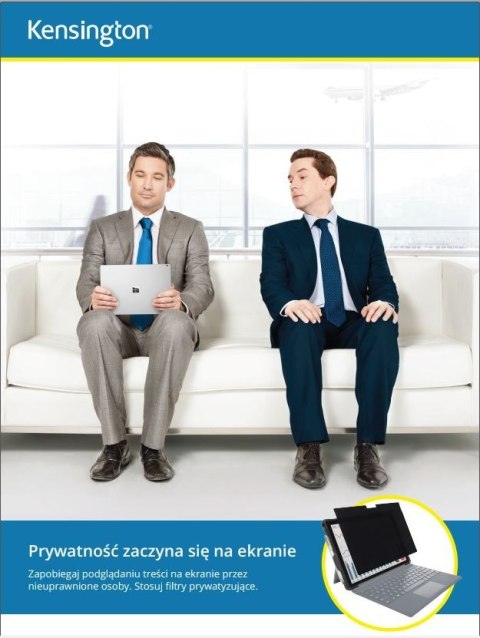 Filtr prywatyzujący 2-stronny, zdejmowany, do monitora 15.6 cala 16:9