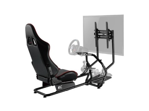 Stojak z fotelem na kierownice wyścigowe
