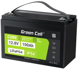 AKUMULATOR LITOWO-ŻELAZOWO-FOSFORANOWY LiFePO4 Green Cell Cube 12.8V 100Ah LFPGC12V100AH