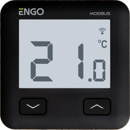 ENGO Controls E10-MBUSB - Regulator temperatury, MODBUS, 230V, czarny, Internetowy, podtynkowy, Wi-Fi
