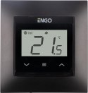 ENGO Controls E55-B - Regulator temperatury do ramki 55x55, 230V, czarny, Internetowy, Wi-Fi