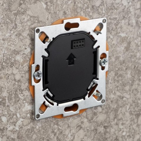 ENGO Controls E55-B - Regulator temperatury do ramki 55x55, 230V, czarny, Internetowy, Wi-Fi