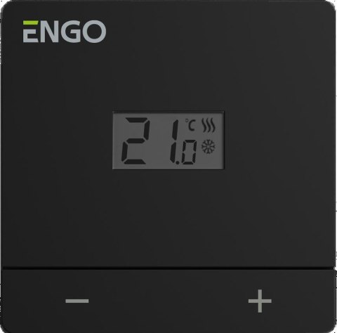 ENGO Controls EASY-24B - Regulator temperatury, 24V, dobowy, czarny, natynkowy