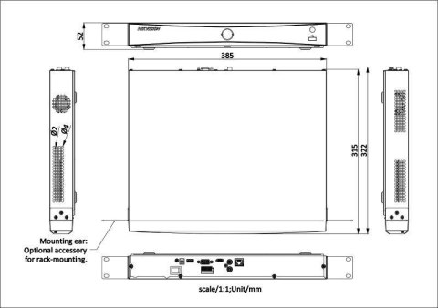 Rejestrator IP Hikvision DS-7632NXI-K2 D PL Rejestrator IP Hikvision DS-7632NXI-K2 D PL