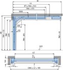 Brama garażowa segmentowa Renomatic/Hormann z napędem Supramatic E i szyną FS10-K - przetłoczenia L Planar. Wymiar 5000x2250mm.