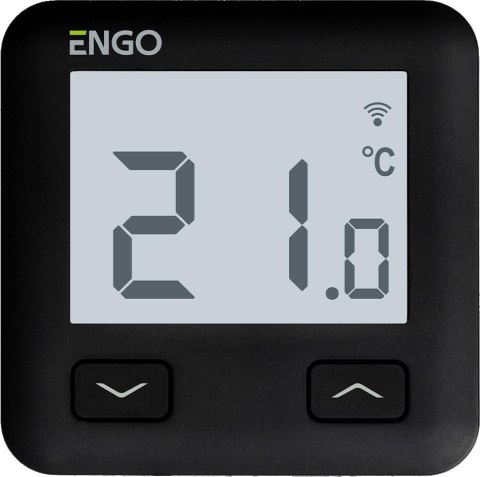 ENGO Controls E10-B - Regulator temperatury, 230V, czarny, Wi-Fi, Internetowy, podtynkowy