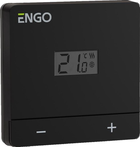 ENGO Controls EASY-230B - Regulator temperatury, 230V, czarny, dobowy, natynkowy