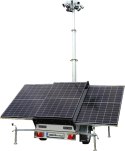 Przyczepa do monitoringu PV3 z zabudową z systemem na fotowoltaikę