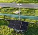 Przyczepa do monitoringu PV3 z zabudową z systemem na fotowoltaikę