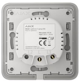AJAX Włącznik światła LightCore (2-gang) vertical