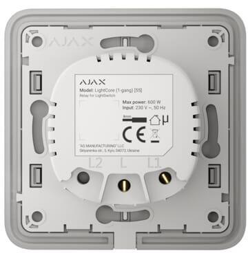 AJAX Włącznik światła LightCore (2-gang) vertical