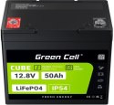 AKUMULATOR LITOWO-ŻELAZOWO-FOSFORANOWY LiFePO4 Green Cell Cube 12.8V 50Ah LFPGC12V50AH