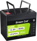 AKUMULATOR LITOWO-ŻELAZOWO-FOSFORANOWY LiFePO4 Green Cell Cube 12.8V 80Ah LFPGC12V80AH