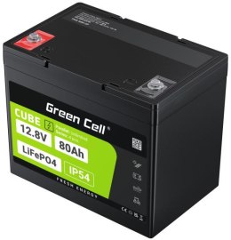 AKUMULATOR LITOWO-ŻELAZOWO-FOSFORANOWY LiFePO4 Green Cell Cube 12.8V 80Ah LFPGC12V80AH