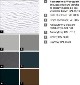 Brama garażowa segmentowa Renomatic/Hormann z napędem ProLift500-2 i szyną FS30 - przetłoczenia M Woodgrain. Wymiar 2500x2125mm.
