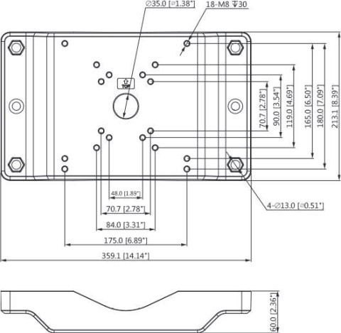 SKRZYNKA MONTAŻOWA DAHUA PFA153