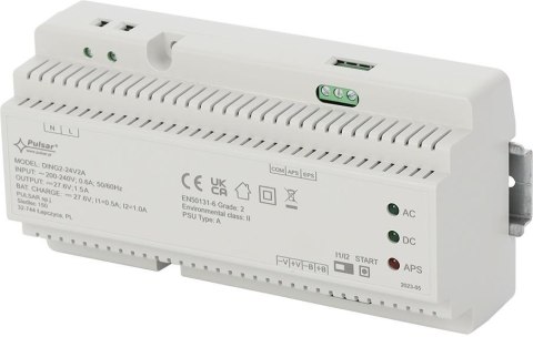 Zasilacz buforowy impulsowy na szynę DIN Grade 2 DING2-24V2A 27,6V 2A
